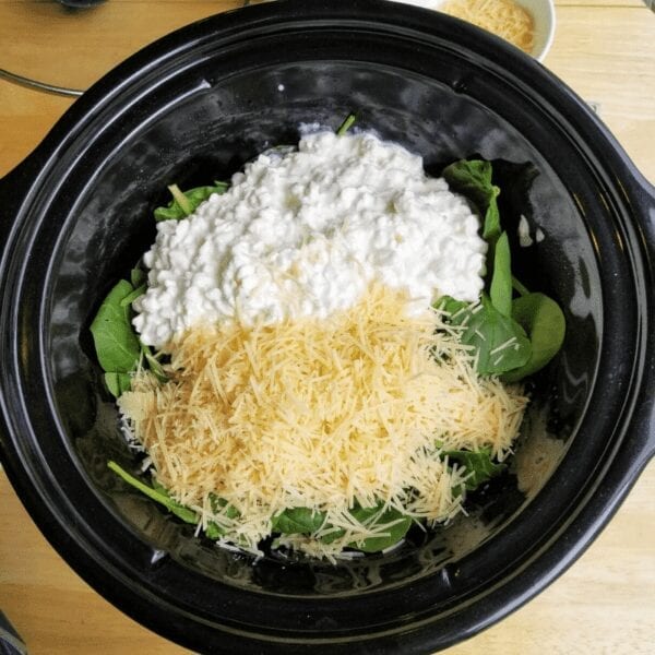 Slow cooker spinach dip healthy recipe 1