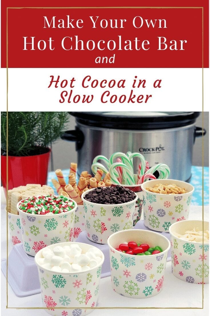 Healthy Hot Chocolate in a Slow Cooker and DIY Toppings Bar - Run Eat Repeat