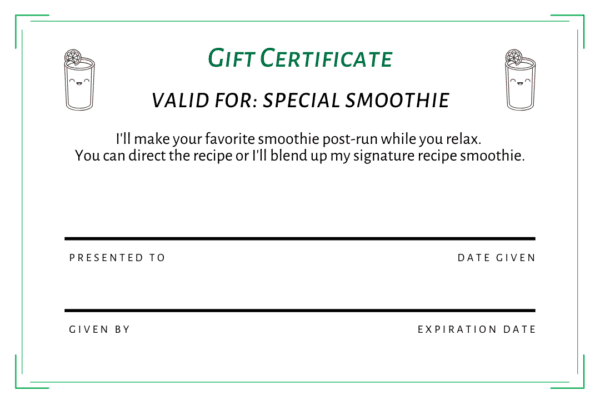 free printable gift certificate