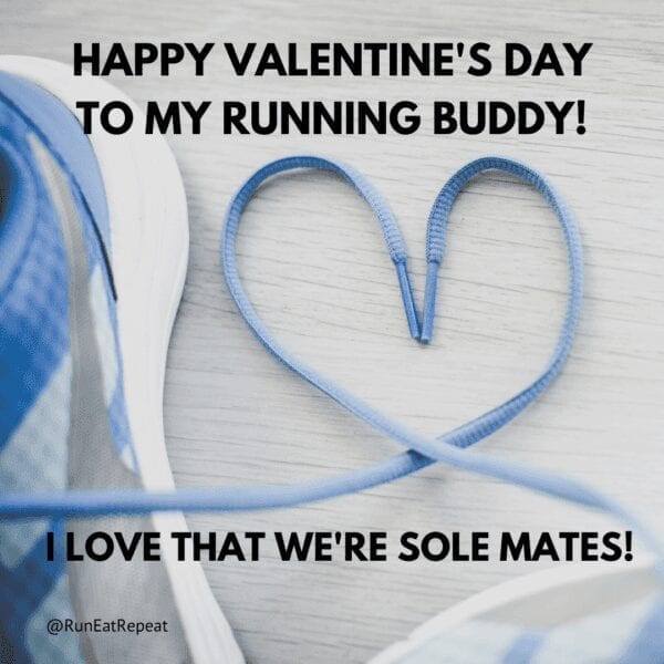 Happy Valentine's Day to my running buddy! Sole mates meme @RunEatRepeat