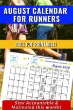 August Running Workout Calendar free printable Run Eat Repeat