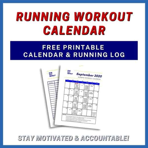 September Running Calendar