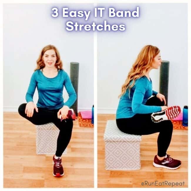 3 Easy IT Band Stretches - Run Eat Repeat