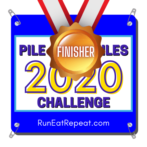 Pile on the Miles Virtual Running Challenge Finish logo