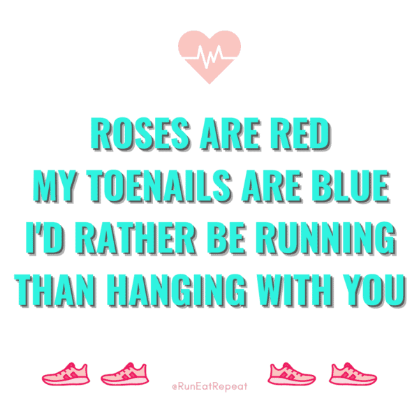 Funny Runner Valentine's Day cards memes 2021