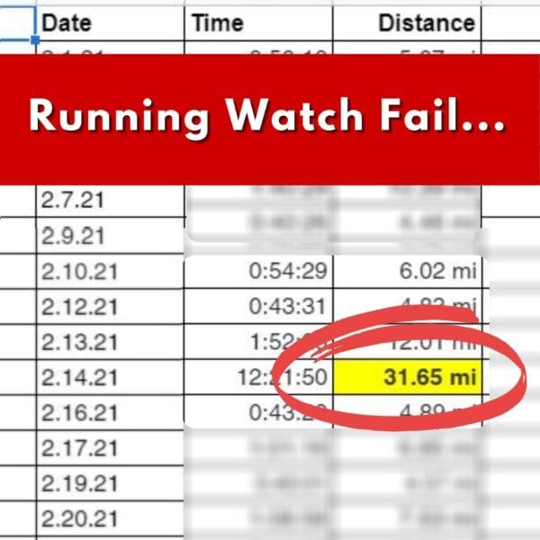 Running watch fail Miles Recap