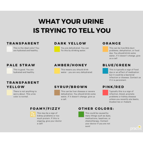 colors of urine chart Running Hydration