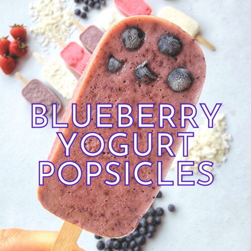 Easy Blueberry Yogurt Popsicle Recipe