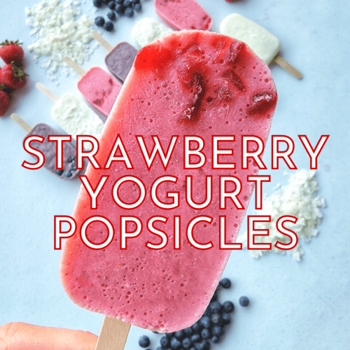 Easy Strawberry Yogurt Popsicle Recipe