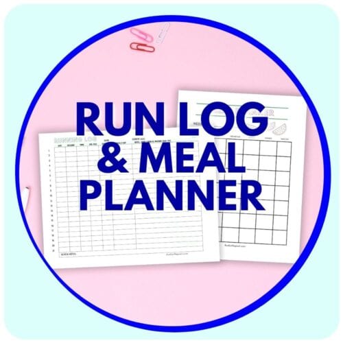 running log and meal planner
