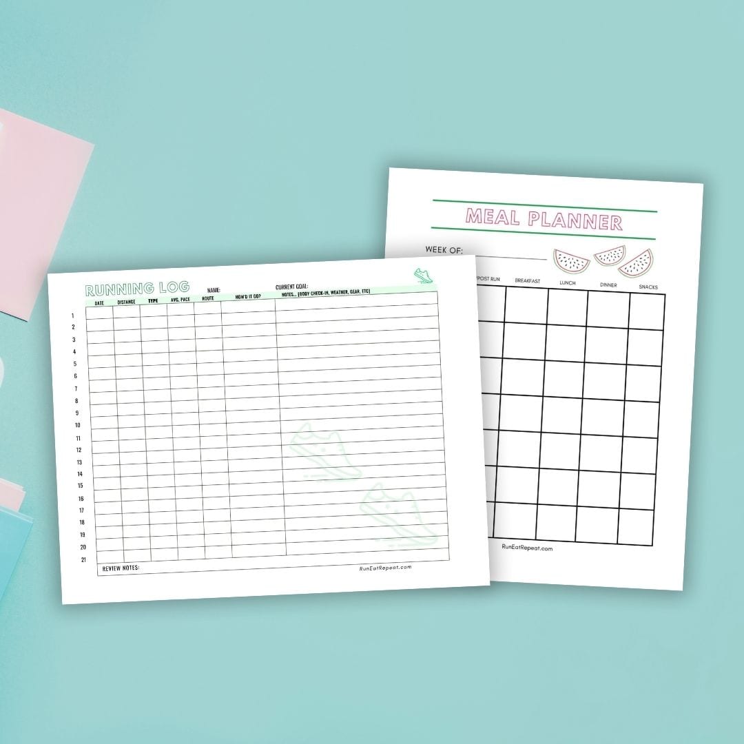 27 Factors That Can Impact Your Training and Free Running Log printable ...