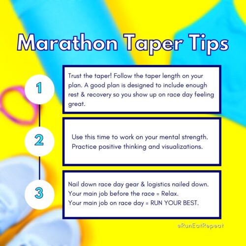 marathon Taper tips