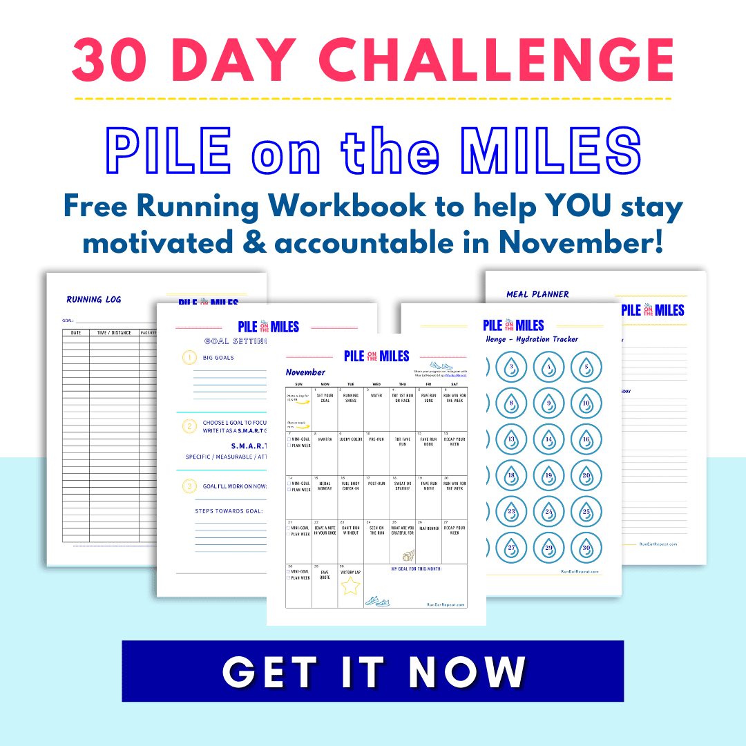 Mile A Day Challenge 30 Day Tracker Printable Mile A Day
