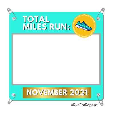 November 2021 MILES Total Template for Runners