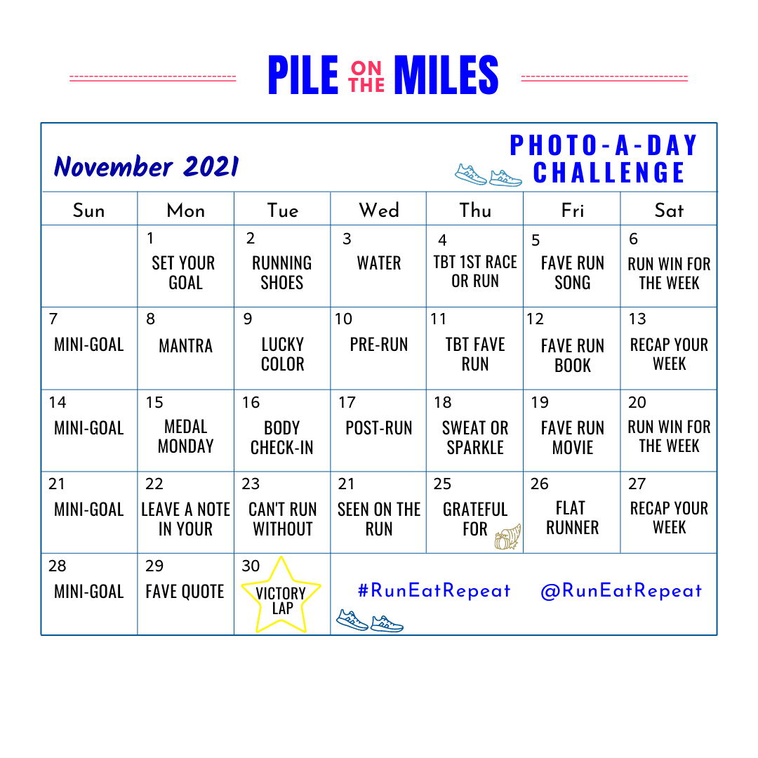 Goals to Help You Run Better PILE on the MILES Challenge Day 1 Run