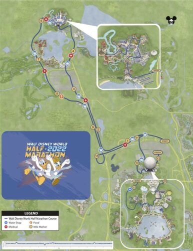 Disney World Half Marathon course