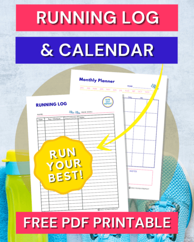  Free Running Log and Calendar 2022 Printable for Runners