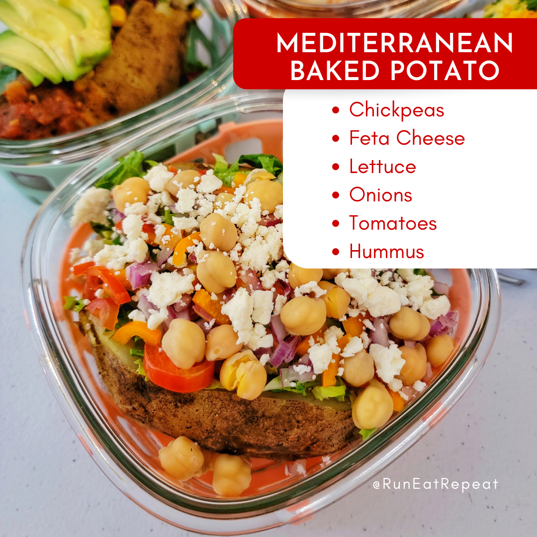 Baked Potato Meal Prep - 4 Ways - Run Eat Repeat