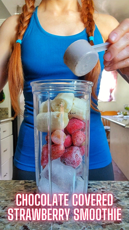 Post Run Smoothie Recipe Chocolate Covered Strawberry