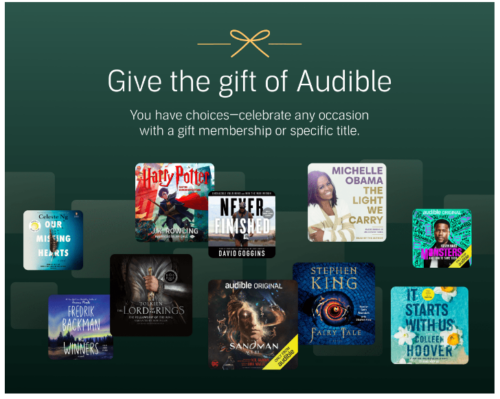 audible gift subscription