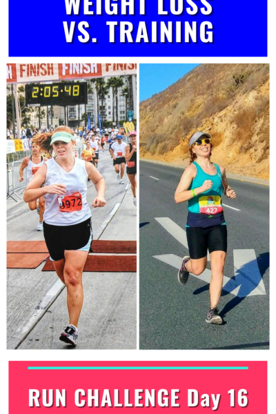 Running for weight loss vs training for a marathon