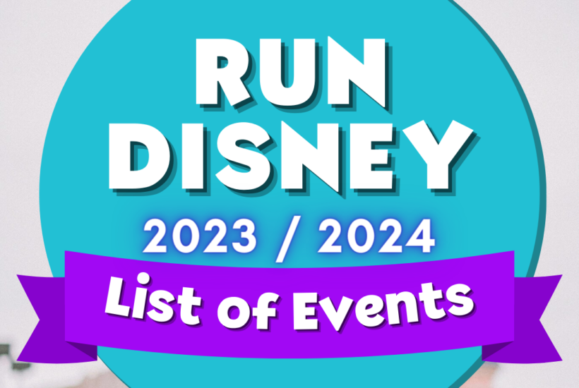 Run Disney Races 2023 to 2024 calendar list