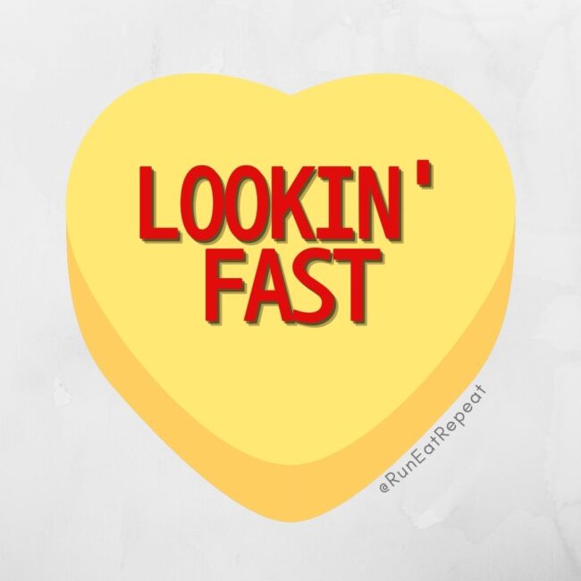 Funny Candy Hearts for Runners