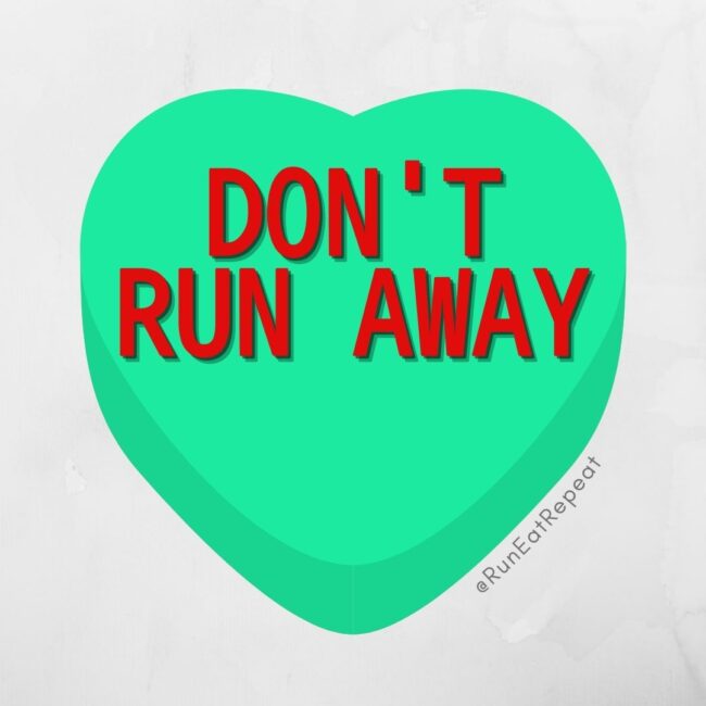 Funny Candy Hearts for Runners Valentine's Day RunEatRepeat.com