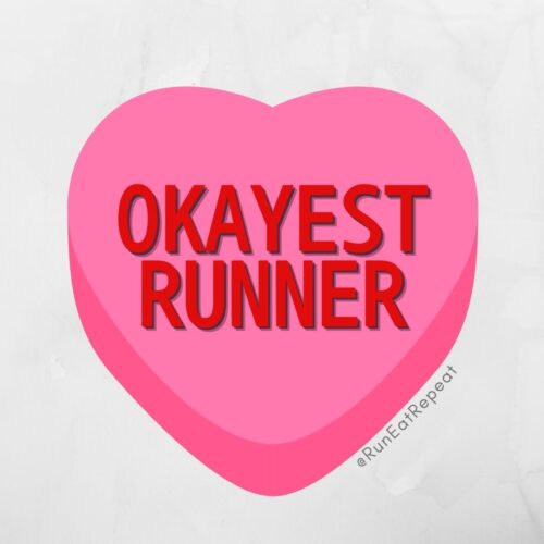 FUNNY CANDY HEARTS for RUNNERS Run Eat Repeat