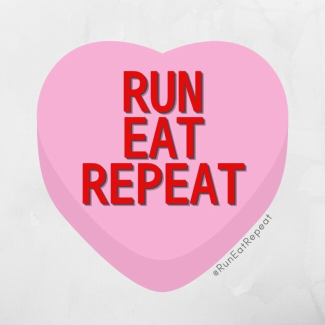 Funny Candy Hearts for Runners Valentine's Day RunEatRepeat.com