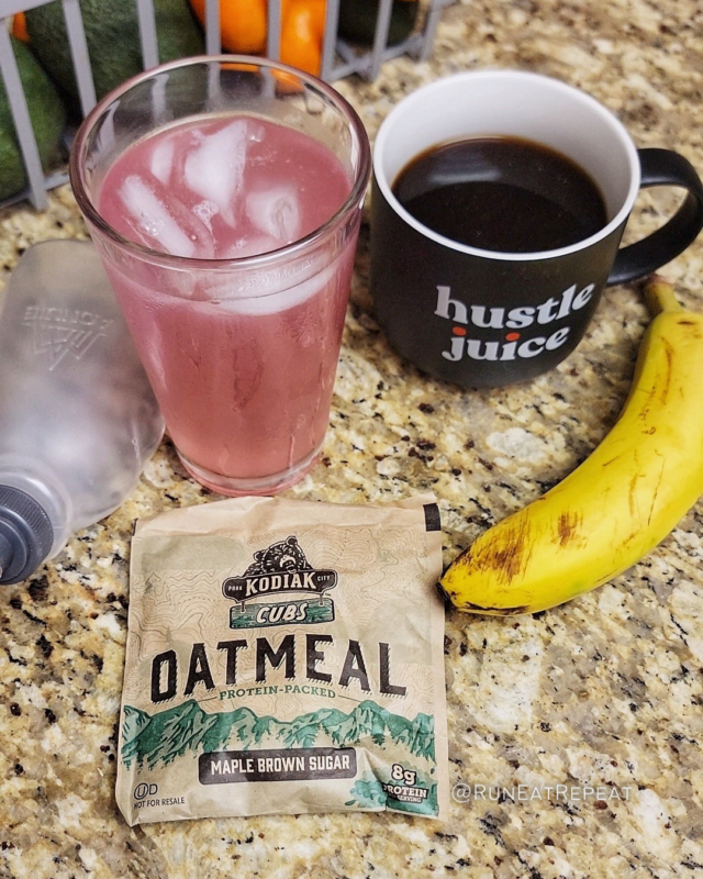 What do runners eat the morning before a long run?