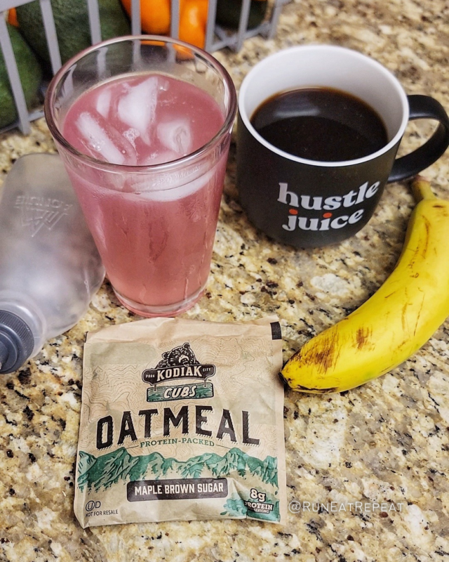 What runners eat before morning long run