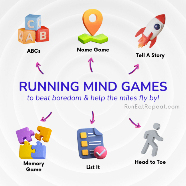 Running Mind Games for Long Run boredom