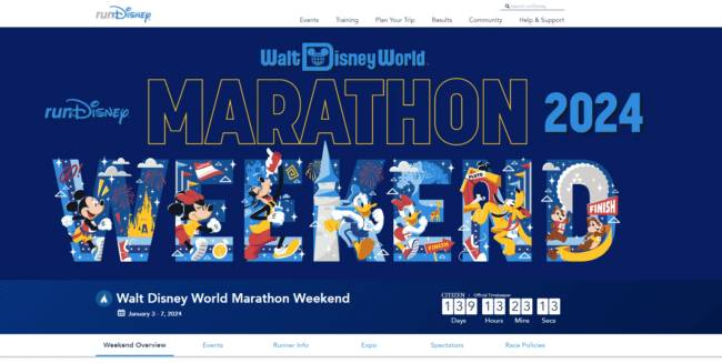 Run Disney WDW Marathon Weekend Registration News