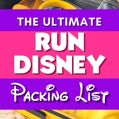 Run Disney Race Day Packing List FREE printable pdf