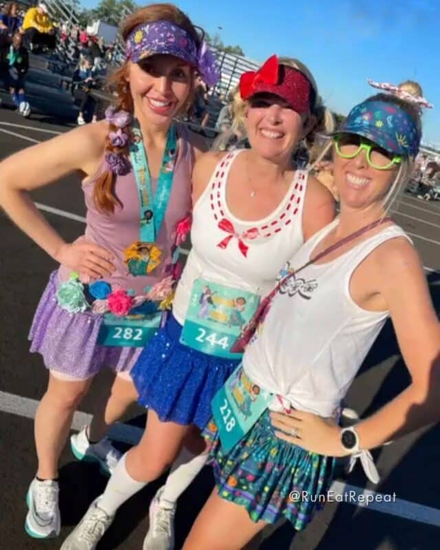 Run Disney Running Costumes w Sparkle Skirts