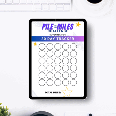 30 Day RUNNING CHALLENGE Digital Trackers