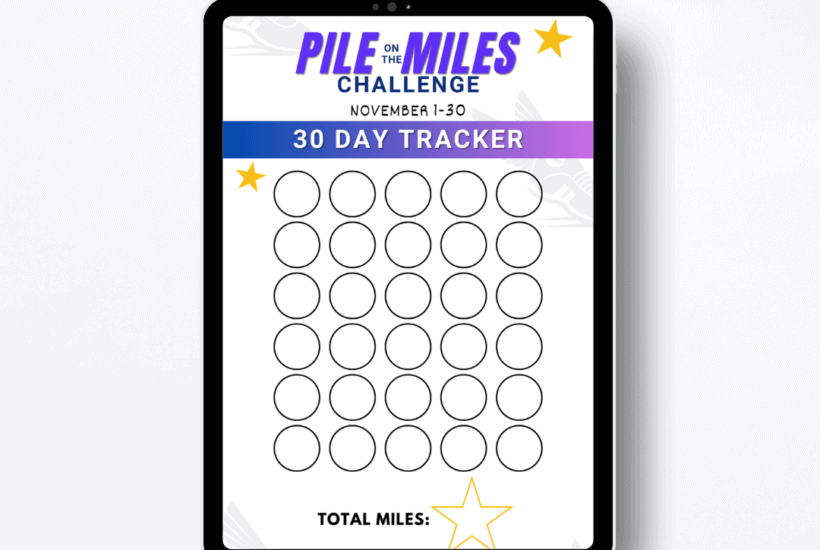 Running Challenge Tracker 30 Day