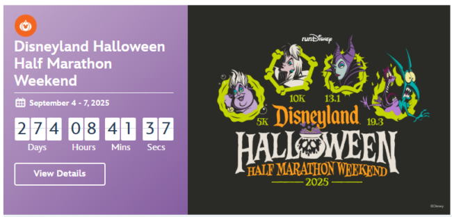 Disneyland Half Marathon 10K 5K race