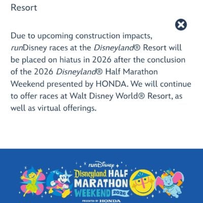 BREAKING DISNEYLAND HALF MARATHON NEWS