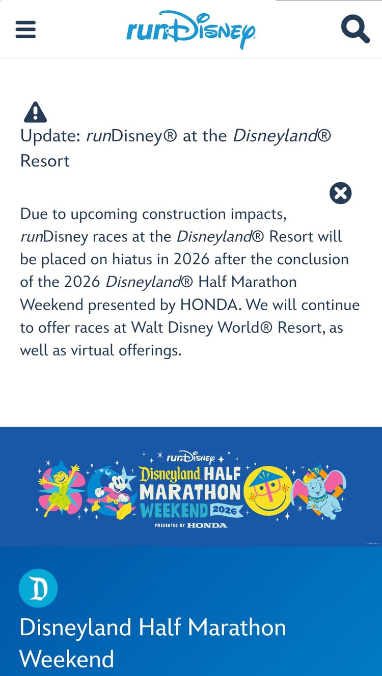 BREAKING DISNEYLAND HALF MARATHON NEWS Run Eat Repeat BREAKING DISNEYLAND HALF MARATHON NEWS Run Eat Repeat