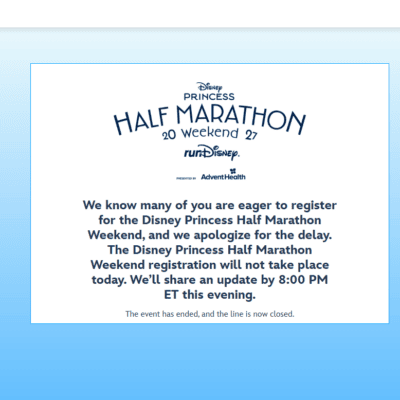 UPDATE runDisney Princess Half Marathon, 10K & 5K Registration NEWS